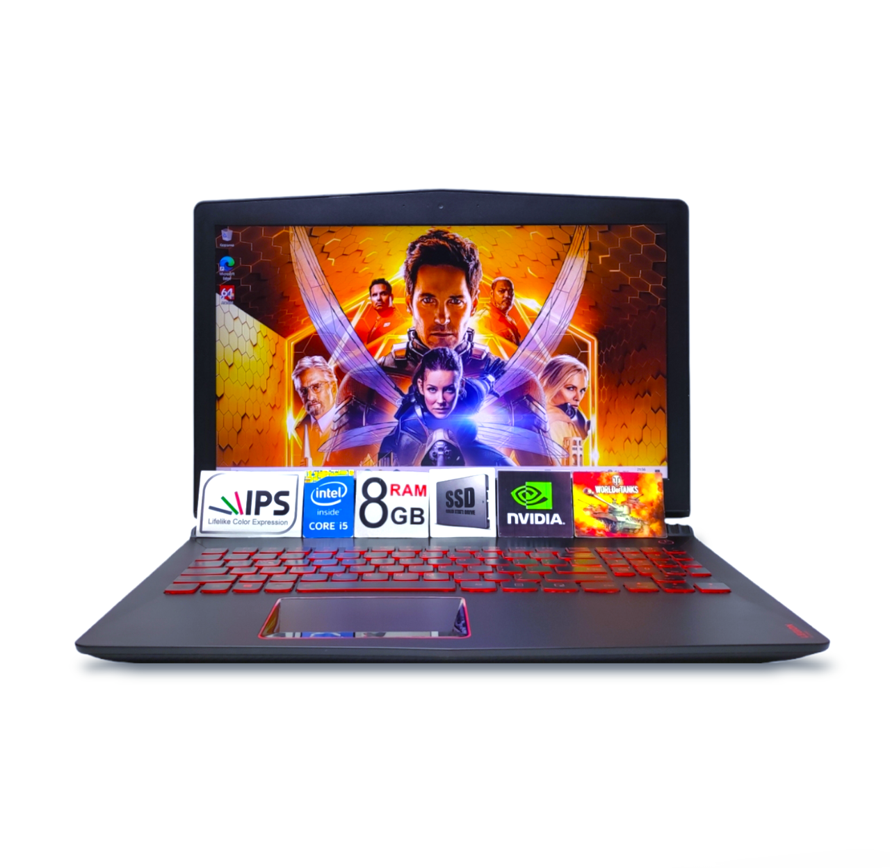 Ігровий ноутбук Lenovo Legion Y520 FHD IPS i5-7300HQ 8GB DDR4 SSD 128GB + HDD1000GB NVIDIA GTX1050TI 4GB
