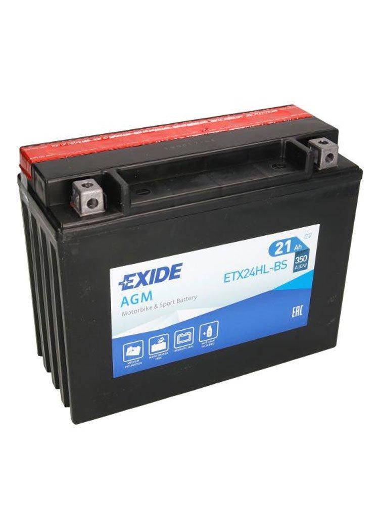 

Акумулятор 21Ah-12v Exide AGM (ETX24HL-BS) (205х87х162) R, EN350