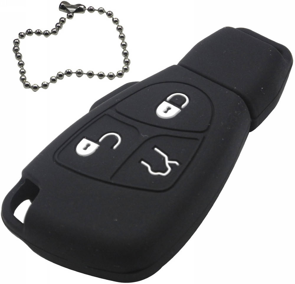 

Чехол для автомобильного ключа Mercedes-Benz B C E ML S CLK CL - Black, Черный