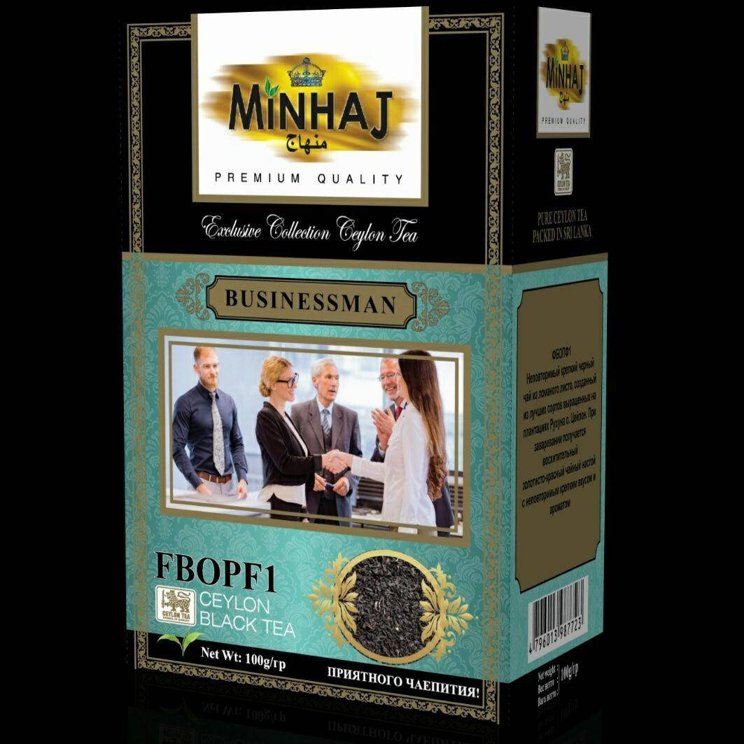 

Чёрный цейлонский крепкий чай Minhaj "Для Бизнесменов" 200г