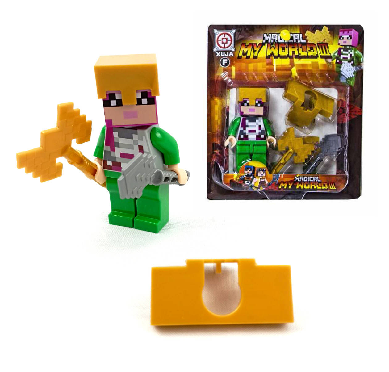 

Фигурка МАЙНКРАФТ в Блистере , с Оружием и Броней ( MINECRAFT ) Blister 80973-3