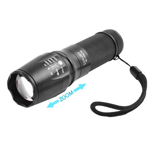

Фонарь ручной Luxury 1838-T6, zoom, на аккумуляторе 26650, ЗУ 220V, комплект