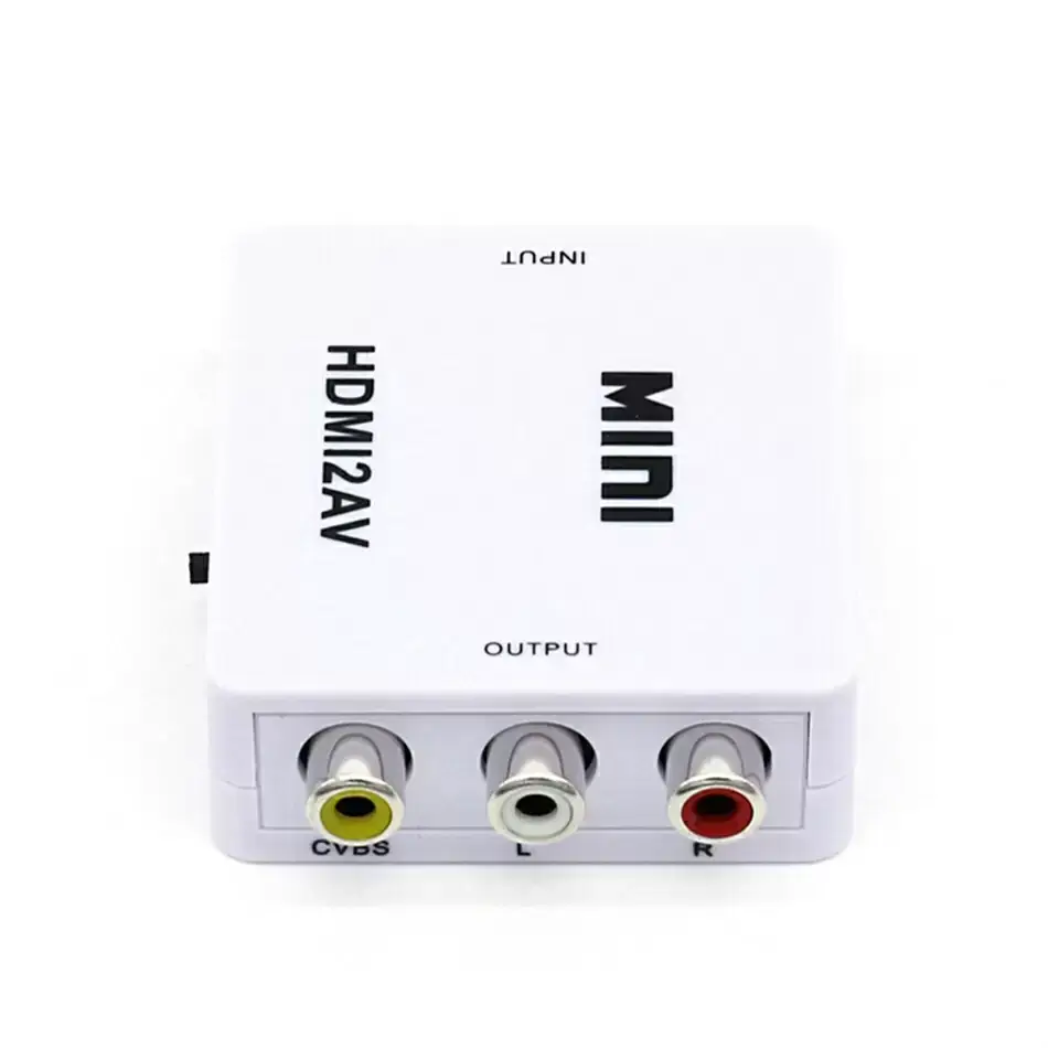 

Переходник адаптер HDMI AV RCA тюльпан hdmi2av, Белый