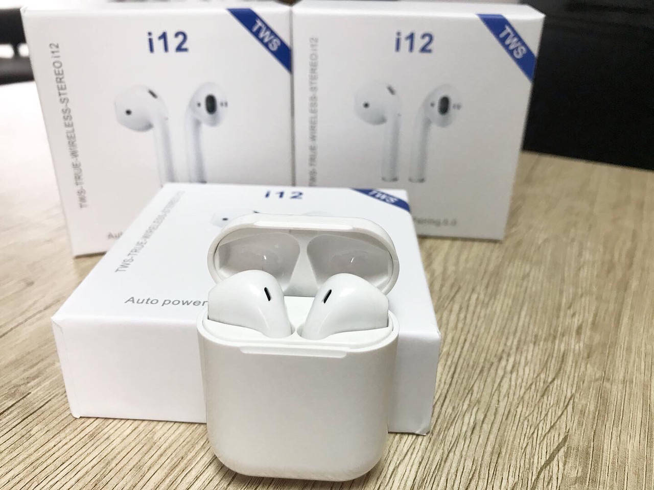 

Блютуз навушники i12 tws Безпровідні сенсорні Bluetooth навушники AirPods i12, Белый