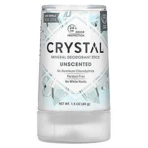 

Crystal Body Deodorant, Минеральный дезодорант-карандаш, без запаха, 40 г