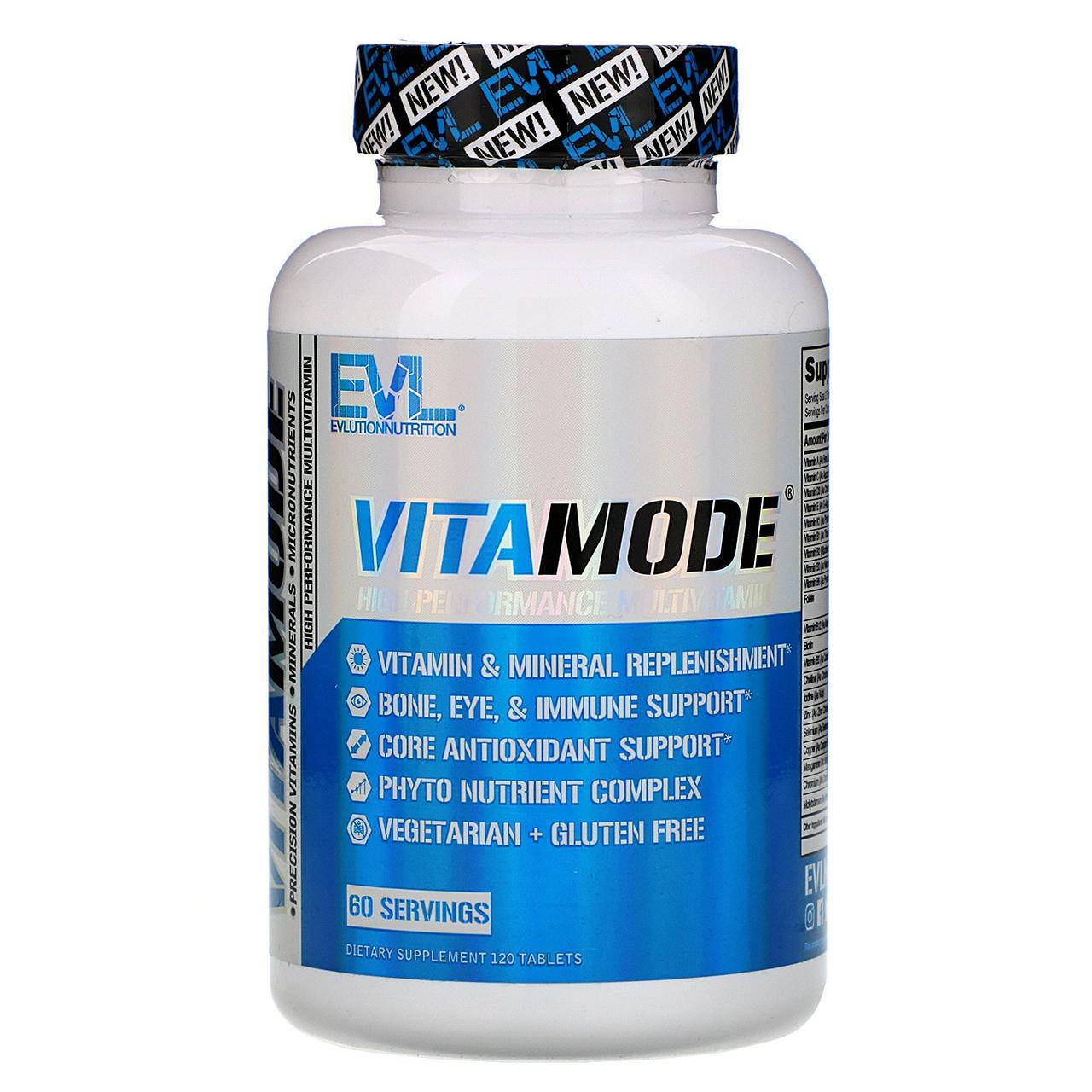 

EVLution Nutrition VitaMode High Performance Multivitamin 120 таблеток