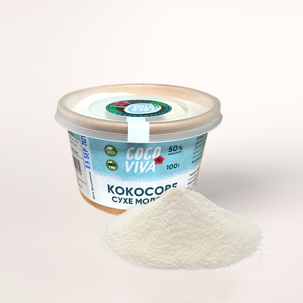 

КОКОСОВА СУХЕ МОЛОКО 50% ТМ "Coca Viva" (Індонезія) 100г