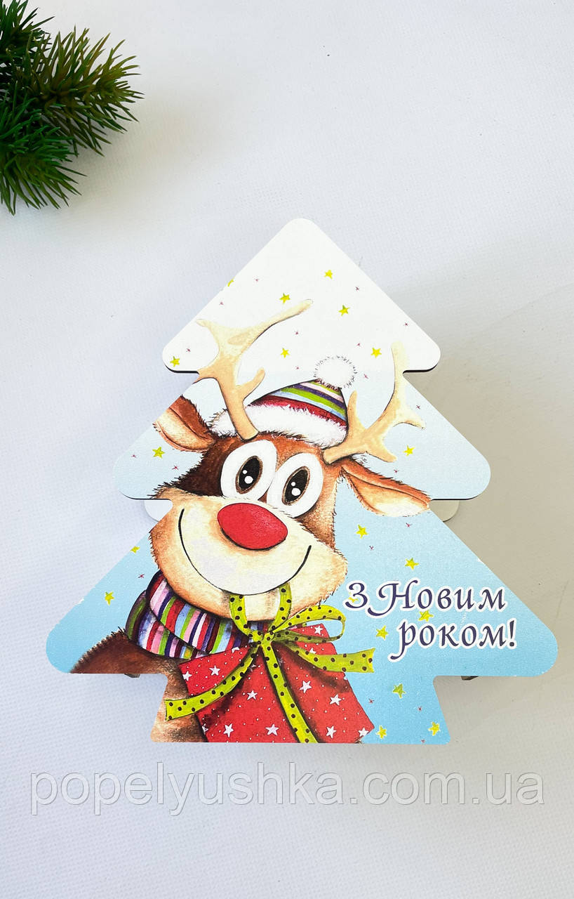 Бокс мдф " Олень" 21*20*5 см