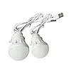 USB LED лампа / портативна лампа кемпінгу / міні-лампочка 5V USB, фото 2