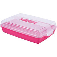Контейнер для пищевых продуктов пластиковый с крышкой Curver (Курвер) (00415) Розовый