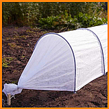 Парник 4 м 42 г/м2 "Парник для рослин" для розсади овочів, дачна розбірна теплиця з спанбонду, фото 7