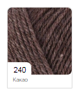 Нитки пряжа для в'язання  75/25 WOOLTIME Вултайм № 240 - какао