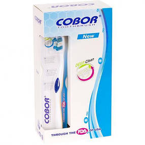 Зубні щітки "Cobor New soft" 19 см з рез. рівнем пучків E-801, фото 2