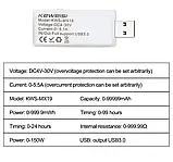 USB тестер Keweisi KWS-MX19 4-30v для перевірки підзарядок, кабелів, Power Bank, фото 3