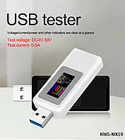 USB тестер Keweisi KWS-MX19 4-30v для перевірки підзарядок, кабелів, Power Bank