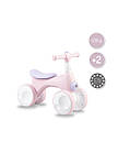 Біговел каталка дитячий чотириколісний MoMi TOBIS Pink зі світлом і мильними бульбашками для дівчинки від 2 років, фото 8