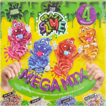 Набір для проведення дослідів "Crazy Slime 4в1"укр SLM-03-01U,02U ДТ-ЗІ-16-10, фото 2