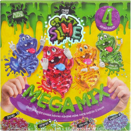 Набір для проведення дослідів "Crazy Slime 4в1"укр SLM-03-01U,02U ДТ-ЗІ-16-10, фото 2