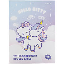 Картон білий двосторонній А4 10 аркушів Kite Hello Kitty HK21-254, 47185