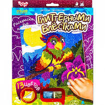 Розмальовка глітером міні 205 * 260мм, 8 кольорів РГН-01 MZOPT, фото 5