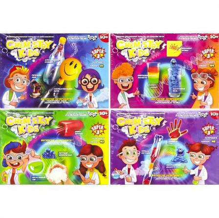 Набір для проведення дослідів "CHEMISTRY KIDS" економ рос. CHK-02-01 ДТ-ЗІ-16-05, фото 2