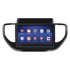 Штатна магнітола Lesko для Hyundai Solaris II Рестайлінг 2020-н.в. екран 9" 4/64Gb 4G Wi-Fi GPS Top Соларис, фото 3