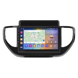 Штатна магнітола Lesko для Hyundai Solaris II Рестайлінг 2020-н.в. екран 9" 2/32Gb CarPlay 4G Wi-Fi GPS Prime, фото 1
