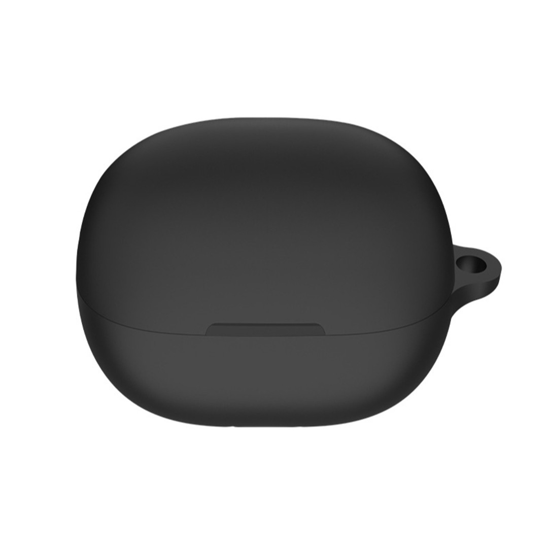 Силіконовий чохол для Xiaomi Buds 4 Pro | чохол + какрабін | чорний