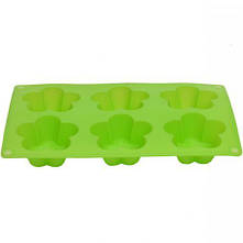 Форма сил. тарталетки на планшеті "Квіти" 6 шт 27*17*3 см X3-126 MZOPT, фото 2