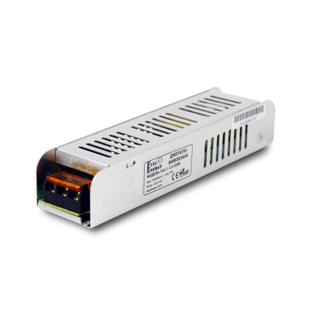 Блок живлення Full Energy BGL1-12V120W 12 В/10 А/120 Вт для світлодіодної стрічки, фото 1