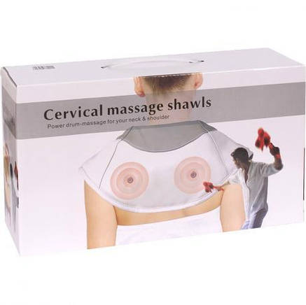 Ударний масажер для шиї і плечей Cervical Massage Shawls TV-19, фото 2
