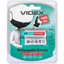 Акумулятори VIDEX АА 1000 перезаряджаються V-292335