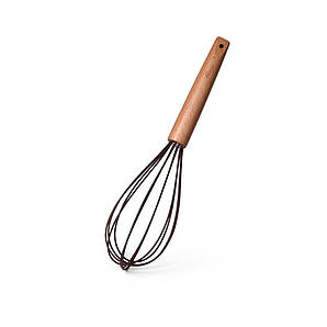 Збивання CHEF's TOOLS 31 см, колір ШОКОЛАДНИЙ (силікон із дерев'ян. ручко.)