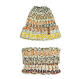 Подарунковий набір - шапка та хомут (шарф манішка) - для чоловіків, жінок та підлітків, фото 3