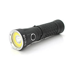 Ліхтарик ручний Bailong BL-1822,T6+COB+ Red Light, Creeion-T, 1+3 режими, поворот 90°, IP44, 18650 ак-тор,