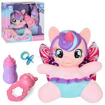 М'яка дитяча іграшка Музична Поні My Little Baby Pony: пляшечка, брязкальце, пісня англійською мовою