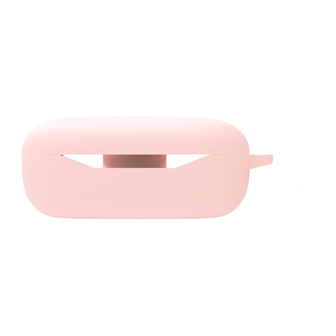 Силіконовий чохол для Huawei Freebuds SE | чохол + какрабін | рожевий