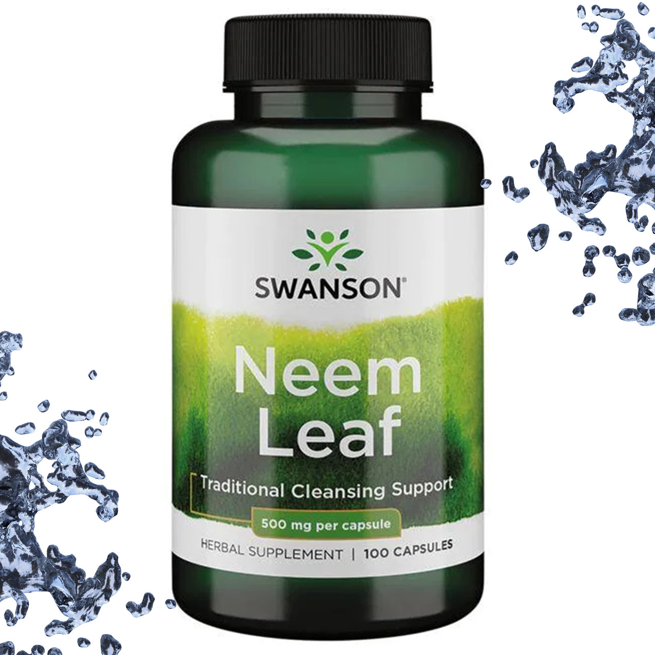Очищення, імунна система Swanson Neem Leaf 500 мг 100 капсул