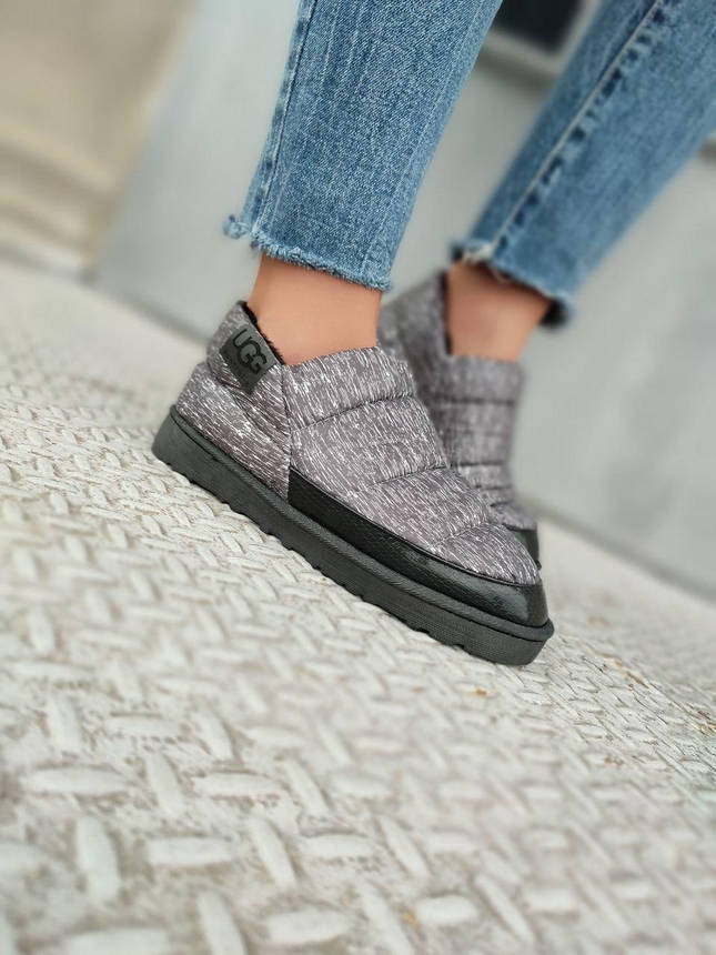 UGG Дутики уги автоледі сліпони мокасини зимові низькі строкаті жіночі з хутром, фото 1