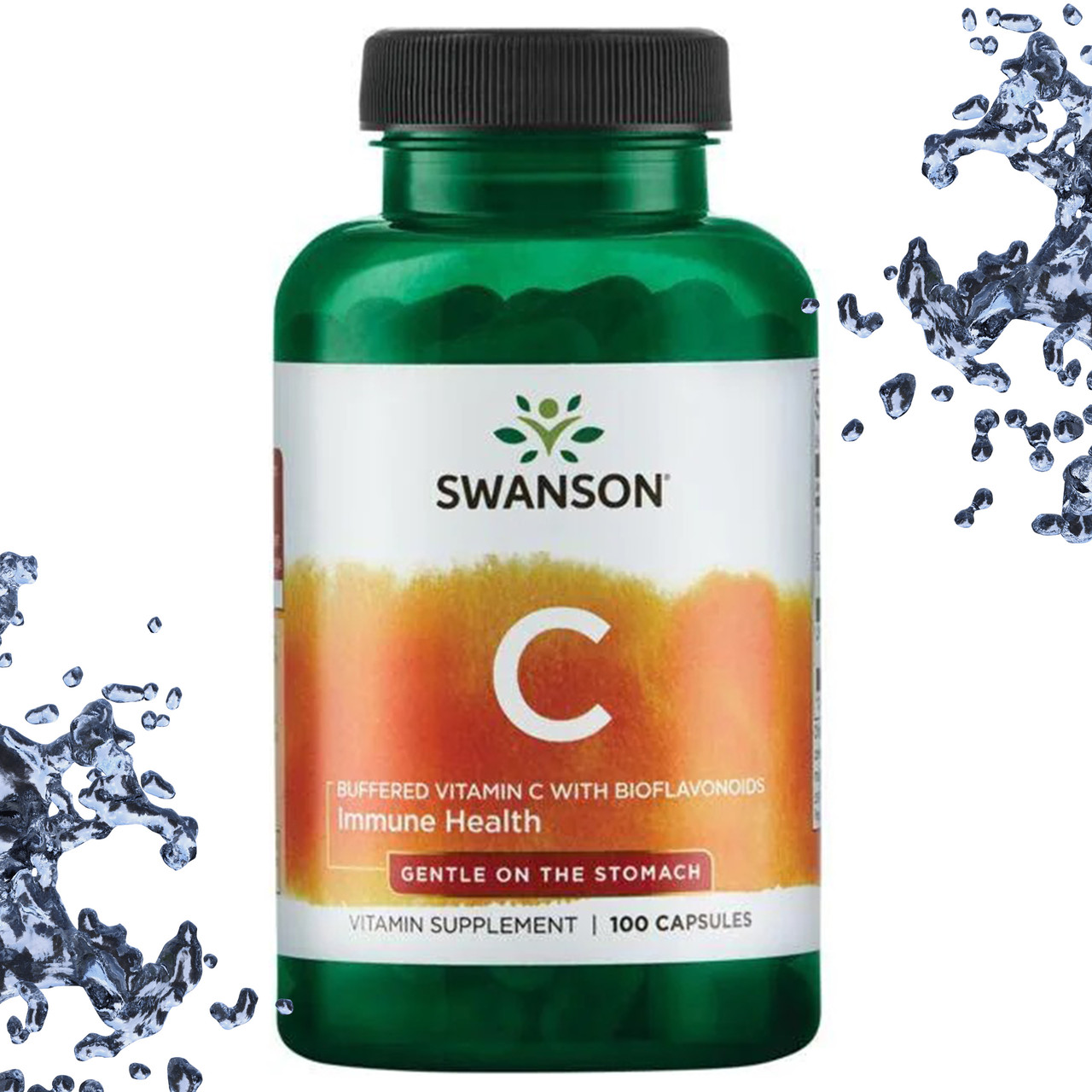 Вітамін C Swanson Vitamin C gentle on the stomach (м'яка дія для шлунка) 100 капсул