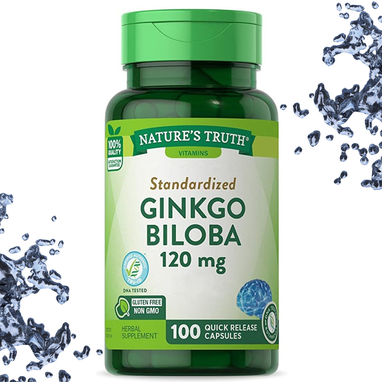 Гінкго білоба Nature's Truth Ginkgo Biloba 120 мг 100 капсул, фото 1