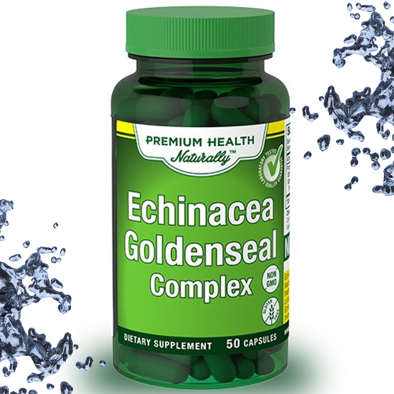 Ехінацея Premium Health Naturally Echinacea Goldenseal Complex 450 мг 50 капсул, фото 1