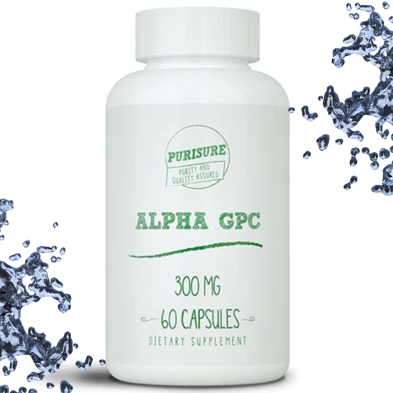 Для мозку, при стресах Purisure ALPHA GPC 300 мг 60 капсул