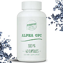 Для мозку, при стресах Purisure ALPHA GPC 300 мг 60 капсул