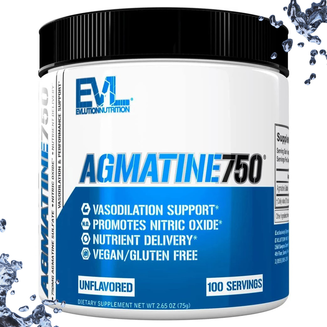 Агматин, при стресах Evlution Nutrition Agmatine 750 (75 г) 100 порцій, фото 1