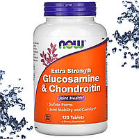 Хондропротектор NOW Foods Glucosamine & Chondroitin 120 таблеток