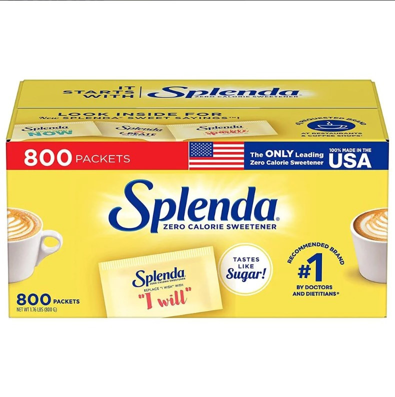 Цукрозамінник сукралоза Splenda 800 packets США натуральний низькокалорійний