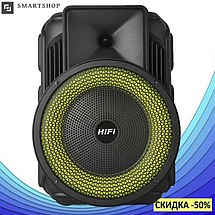 Портативна колонка RX-8135W з підсвіткою, мікрофоном і пультом, акумуляторна Bluetooth колонка 10 Вт, фото 5