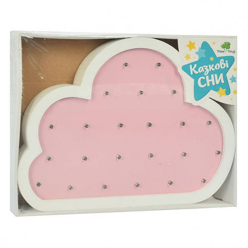 Купить Детский деревянный ночник Облако MD 2080С на батарейках (Розовый ...