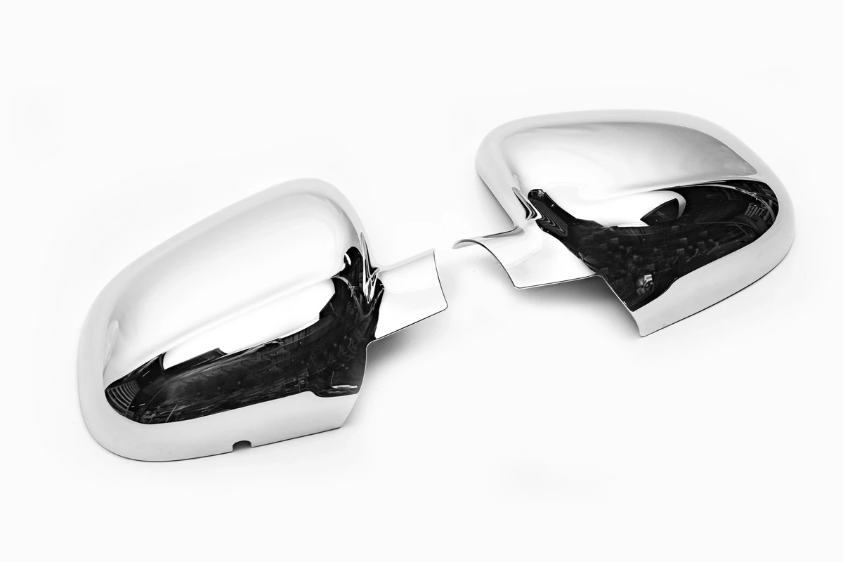 Накладки на зеркала (2 шт, пласт) Carmos - Хромированный пластик для Mercedes Citan 2013-2024 гг - фото 1 - id-p1386481977